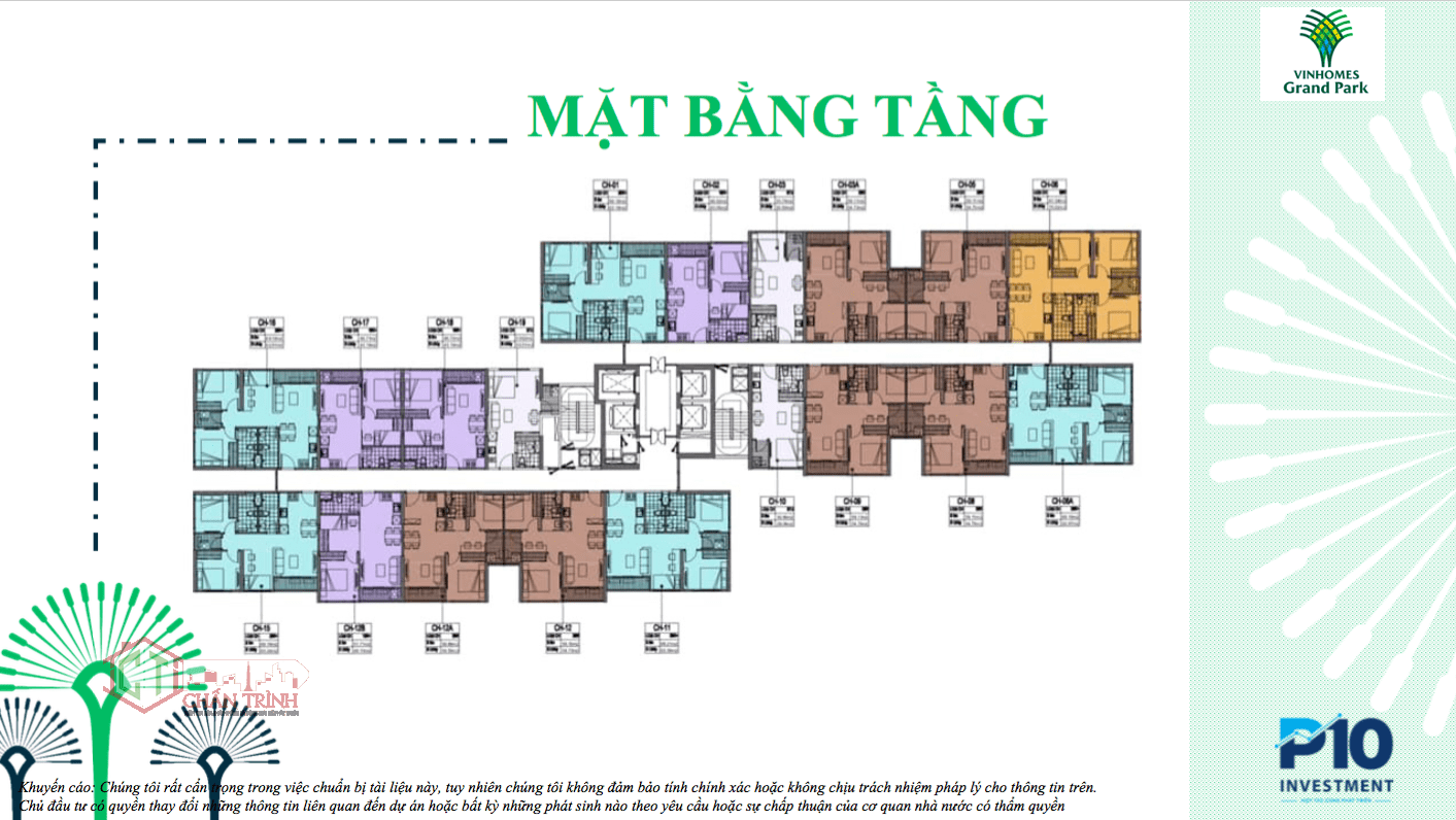 Mặt bằng thiết kế căn hộ Vinhomes Grand Park Quận 9 hình chữ Z