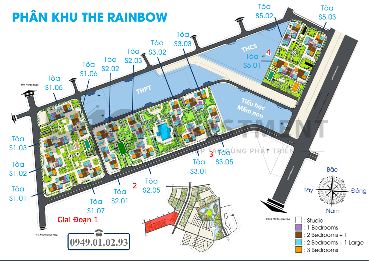 Mặt bằng Rainbow - Vinhomes Grand Park