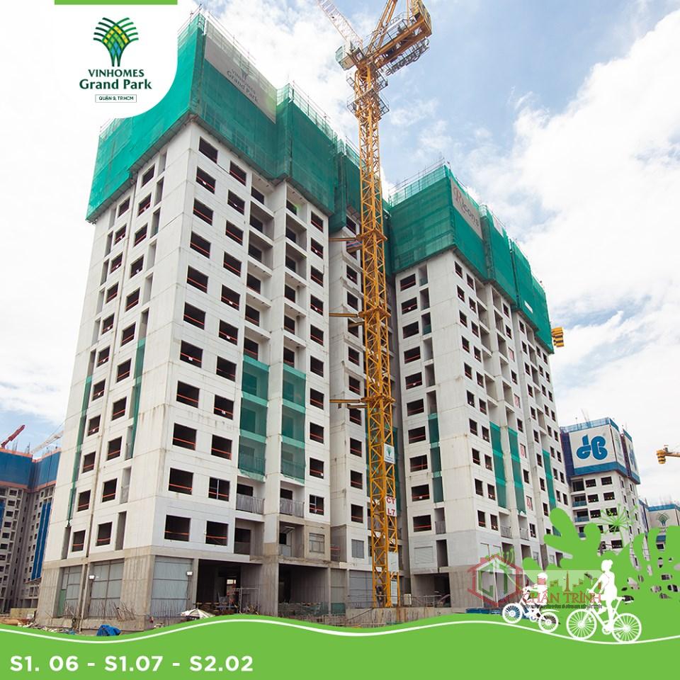 Tiến độ xây dựng rất thần tốc.