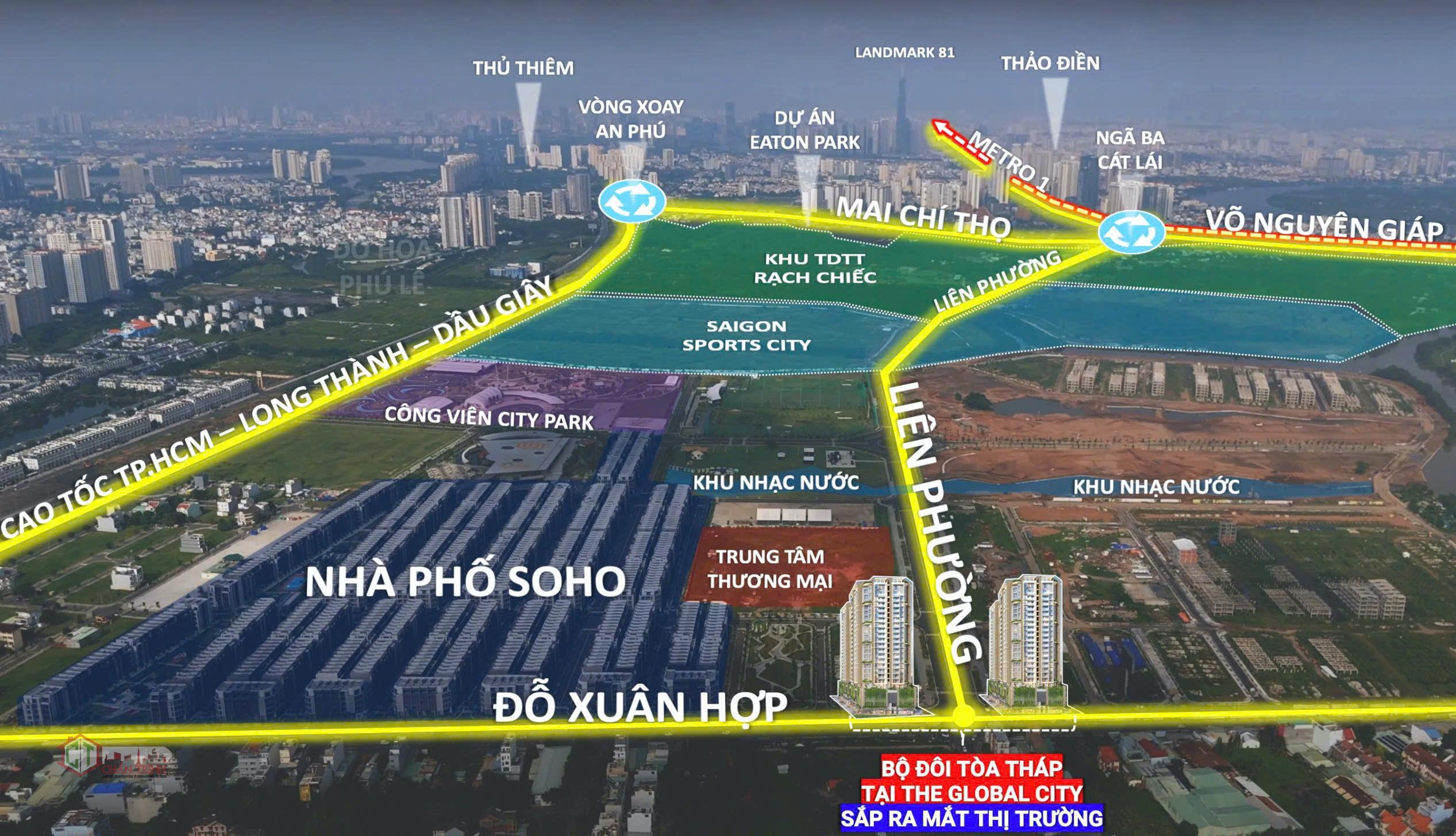 Đường Liên Phường đoạn qua dự án