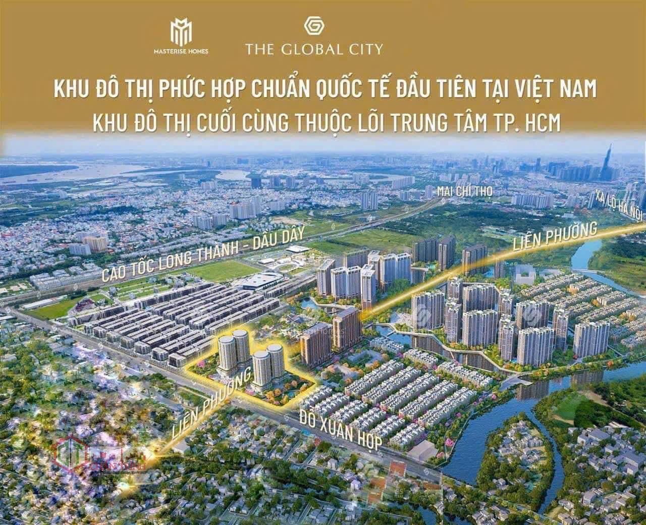 Toàn cảnh Masteri Grand View trong khu dự án The Global City