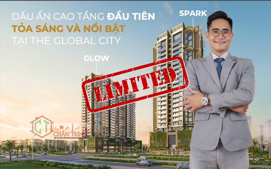 Phối cảnh 2 toà Spark và Glow tại Masteri Grand View